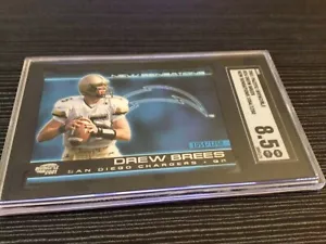 2001 Pacific Invincible New Sensation Drew Brees #24 1054/1250 SGC 8.5 - Picture 1 of 3