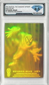1994 Marvel Amazing Spider-Man 1st SPIDER-MAN Orange Hologram #4💎 DSG 9.5 Mint+ - Picture 1 of 2