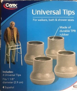 Walker and Bath Bench Tips, 0.32 Pound, 1.12 Inch, 4 Count (Pack of 1) - Picture 1 of 2