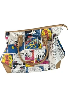 Authentic Disney Mickey Mouse Carry All Tote Bag Purse Pocket Book 17" x 12"  - Picture 1 of 7