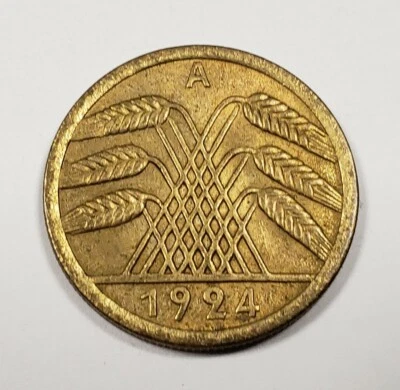 1924-A Alemania 50 pensiones Pfennig - UNC - KM 34 - SKU-F7492 Foto 1 de 2