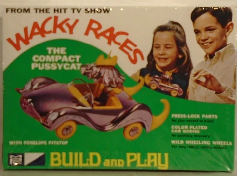 MPC Wacky Races Compact Pussycat Penelope Pitstop Model Kit 1969 SEALED VINTAGE! Cover