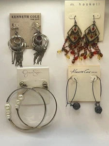 Designer Ohrringe 4 Stück - Jessica Simpson, Kenneth Cole, M. Haskell - Bild 1 von 1