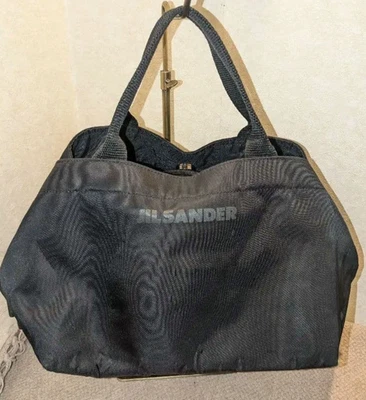 Jil Sander нейлона сумка с короткими ручками ручная сумка черный молнии хорошее состояние из Японии - Изображение 1 из 4