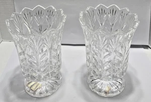 FIVE AVENUE 24 % BLEI KRYTSAL PORTIKUS HURRIKAN LAMPEN TEELICHTER/SET VON 2/7,5" - Bild 1 von 13