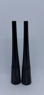 Mary Kay Liquid Eyeliner BLACK .1 fl oz  Set of 2+ 3 Free Mineral eye Color - Image 1 of 4