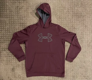Suéter con Capucha Under Armour Para Hombres Mediano M Borgoña Atlético Gimnasio Entrenamiento - Imagen 1 de 5