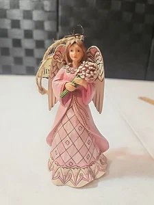 Jim Shore Angel Heartwood Creek 4049413 Faith Hope & Courage Breast Cancer (CZ35 - Picture 1 of 7