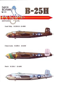 EagleCals Decals 1/32 NORTH AMERICAN B-25H MITCHELL Medium Bomber - Picture 1 of 5