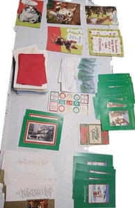 50 Vintage Christmas Cards & Envelopes New Hallmark Cleo -american Greetings  - Picture 1 of 22