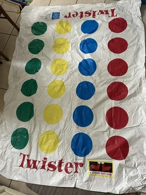 Vtg 1966 Twister Game Replacement Mat Plastic Milton Bradley ! - Image 1 of 4