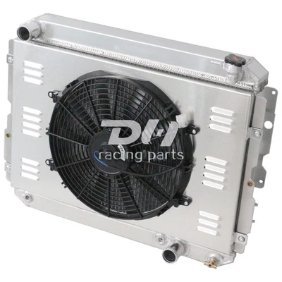 Ventilador de cubierta de radiador de aluminio de 3 filas para Toyota Land Cruiser 81-90 FJ60 FJ65 #1213 Foto 1 de 4