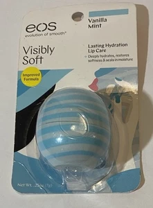 eos Balsamo Labbra Visibilmente Morbido Sfera Vaniglia Menta Balsamo Labbra Fuori Produzione - Foto 1 di 3