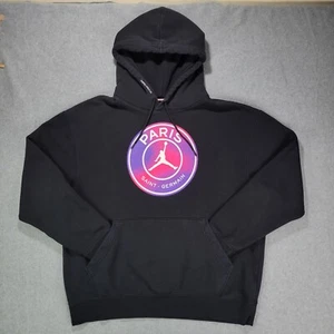 Nike Air Jordan Paris Saint Germain Graphic Hoodie Black Men’s XL CZ0815-010 - Picture 1 of 13