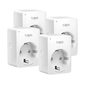 TP-Link Tapo P100 V1.2 WLAN Funk-Steckdose Smart Home WiFi Bluetooth 4'er Pack - Photo 1/9