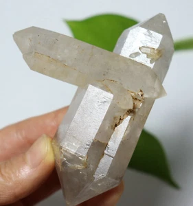 146g  Unique NATURAL skeletal Elestial QUARTZ Crystal Double End Specimen - Picture 1 of 15
