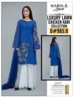 Stitched Embroidered Lawn Suit Like Maria B Chiken Kari