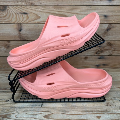 Sandali Hoka One One Uomo Taglia UK 7 5 Ora Recupero Slide 3 Papaya Arancione Spiaggia