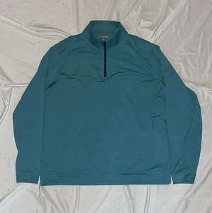 Taglia XL - Maglione Pullover Uomo Peter Millar Perth Elasticizzato Loop Melange 1/4 Zip - Foto 1 di 4
