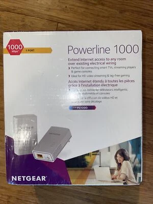 NETGEAR  PL1000100PAS 1000 Mbps Gigabit Port - Image 1 of 4