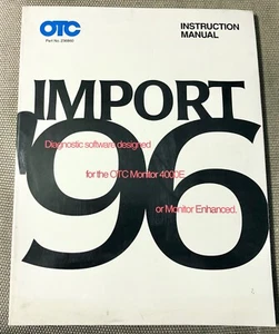 1996 Import OTC Factory Instructions Manual Catalog Book 236860 - Picture 1 of 2