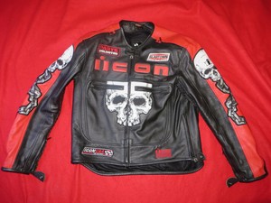 icon skull leather jacket