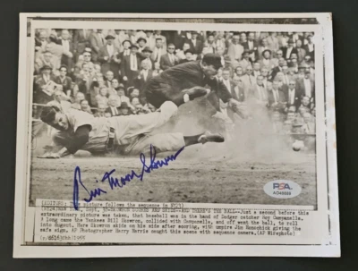 BILL MOOSE SKOWRON Assinado PRESS FOTO-ROY CAMPANELLA-NOVA YORK YANKEES-PSA - Imagem 1 de 4