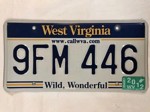 West Virginia 2012 WV Nummernschild 9FM 446 ~ wild wundervoll ~ schön! - Bild 1 von 2