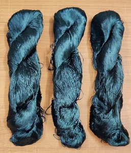 3 Faden Garn Lace Knäuel Stricken Arbeit Rolle Seide Stoff 345 g gewebt Sari - Bild 1 von 2