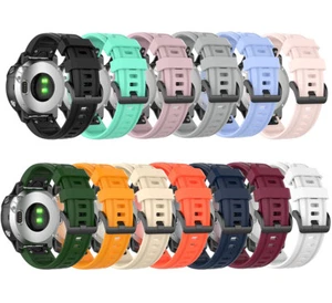 For Garmin Fenix 6S 7S 8 Watch Strap Silicone Fitness Quick Release Sports Band - Picture 1 of 28