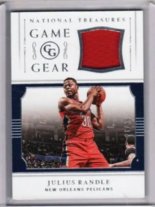 2018-19 National Treasures Julius Randle Game Worn Jersey 21/99 - Picture 1 of 1