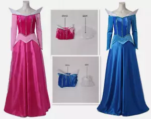 Dornröschen Prinzessin Aurora Kleid Kostüme Cosplay Erwachsene Kostüm - Bild 1 von 8