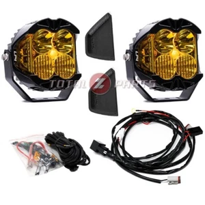 Baja Designs® LP4 Pro Amber Combo Pillar Ditch Fog Lights & Side Glare Shields - Picture 1 of 5
