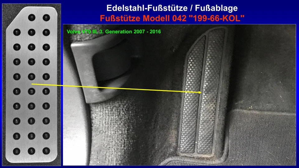 Reposapiés Alupedal reposapiés pedal Volvo V70 III - Imagen 1 de 1