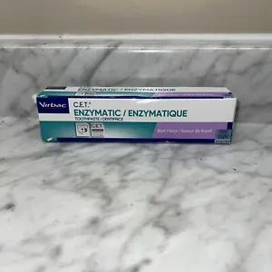Virbac CET Enzymatic Toothpaste For Dogs Beef Flavor 2.5oz Exp 07/2026 - Picture 1 of 3