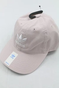 Adidas Originals Relaxed StrapBack Trefoil Pink White Club Hat Cap Embroidered - Picture 1 of 8