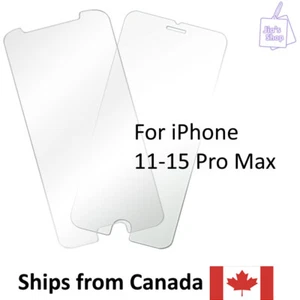 Protection écran en verre trempé iPhone 11-15 Pro max - Photo 1 sur 1