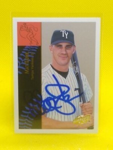 Matt Luke 1995 Fleer Excel #99 Tampa NY Yankees (PERSONAL AUTOGRAPH)