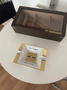 Humidor inkl. Zigarrenaschenbecher und -feuerzeug - Bild 1 von 5