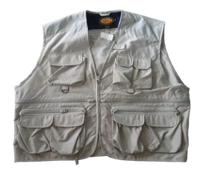 WOOLRICH Classic SZ XXL New 13 POCKETS Fishing CARGO Travel Style #1615 VEST - Image 1 of 4