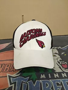 Reebok Arizona Cardinals Baseball Hat Cap Youth Boys White Black Fitted OS NFL* - Picture 1 of 11