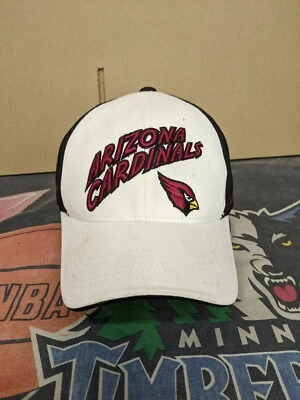 Gorra de béisbol Reebok Arizona Cardinals para jóvenes niños blanca negra ajustada OS NFL* Foto 1 de 4