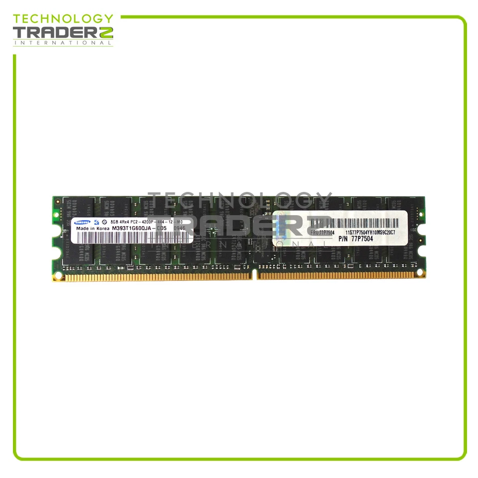 LOT OF 4 77P7504 IBM 32GB (4 X 8GB) PC2-4200P DDR2-400MHz ECC Memory Module - Image 1 of 1