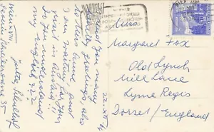 Postkarte Genealogie Margaret Fox Old Lynch Mill Lane Lyme Regis Dorset My Ref R - Bild 1 von 2