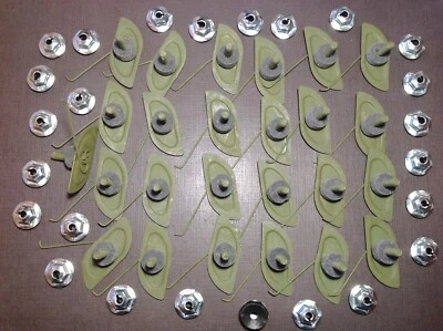 25 pcs NORS fender quarter belt moulding clips sealer nuts 1" to 1-1/4"  Ford - Image 1 of 4
