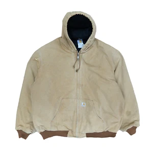Vintage Carhartt Canvas Bomber Arbeitsjacke Gr. 4XL beige isoliert - Bild 1 von 5