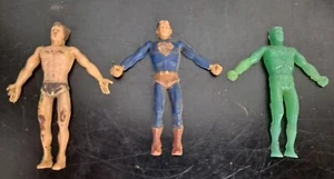 1966 Mattel Thingmaker Superman, Tarzan 3" Rubber Figures, Creepy Crawlers - Picture 1 of 2