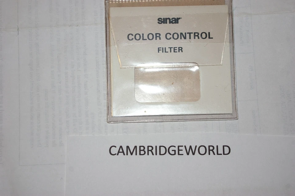 Sinar Filter Color Control 3x3" 75mmX75mm 81A 547.93.811 NEW with FILTER CASE - Image 1 of 1