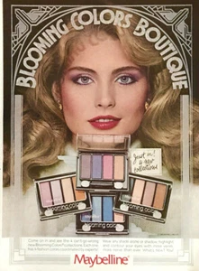 1981 Maybelline Blooming Colors PRINT AD Four Eye Shadows and Shades Collections - Bild 1 von 1