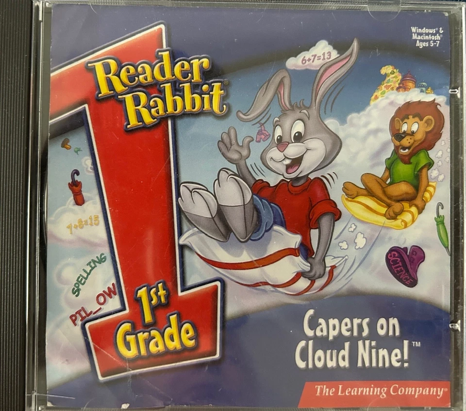 Reader Rabbit 1st Grade Capers on Cloud Nine Age 5-8 Learning Company - Image 1 of 1